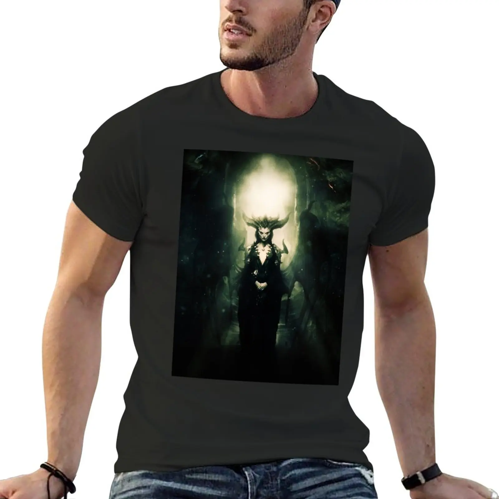 Новая футболка Diablo 4, BOOOOOM, негабаритная футболка, пустые футболки, футболка с коротким рукавом для мальчиков, рубашка с животным принтом, тренировочные рубашки для мужчин