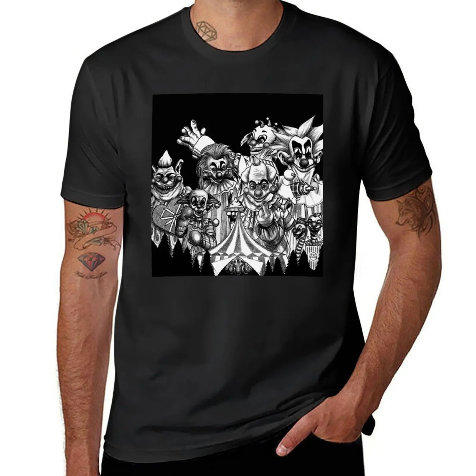 Новая футболка Killer Klowns From Outer Space, футболка на заказ, топы больших размеров, белые футболки для мальчиков, мужская футболка