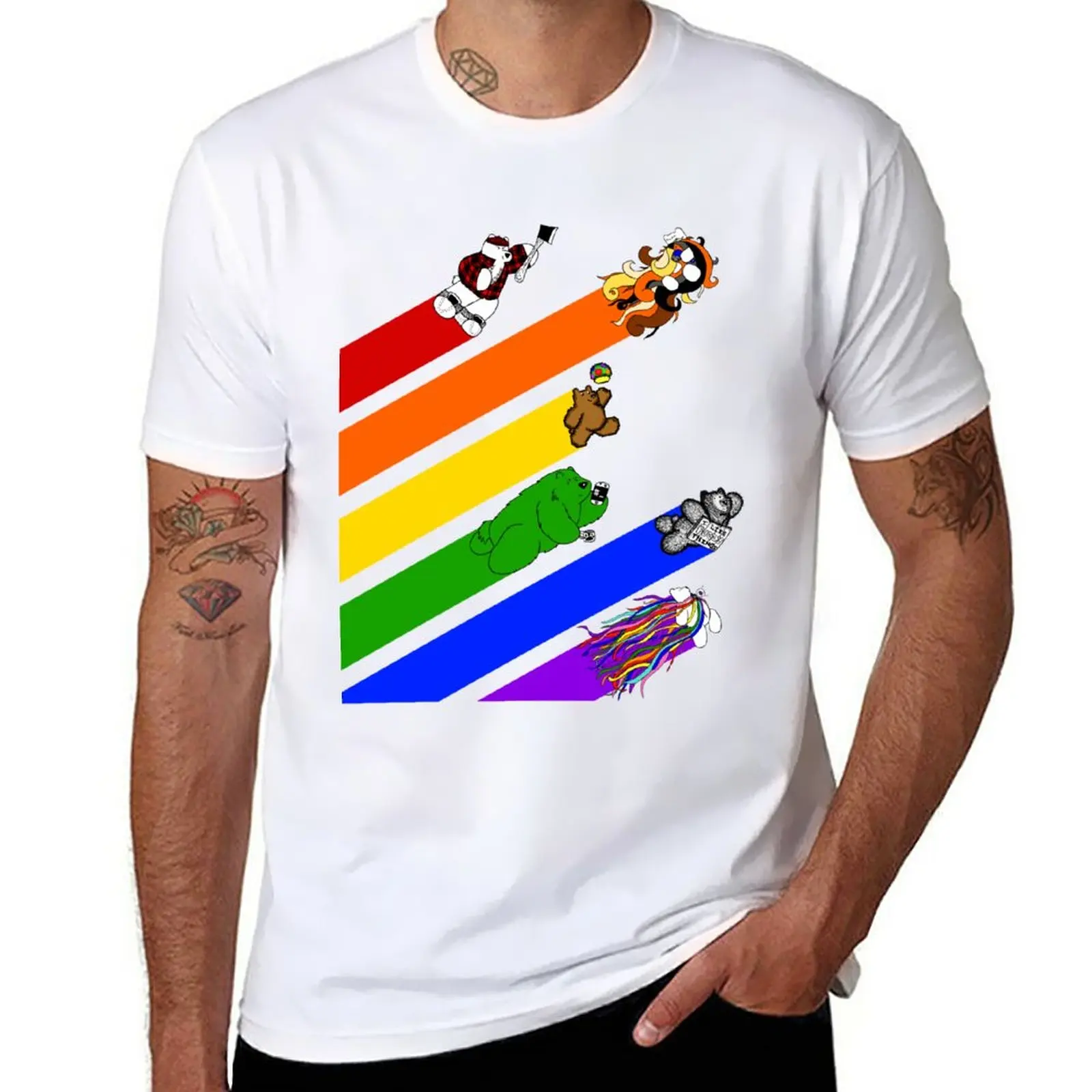 Новая футболка The Super Best Bears - Pride, одежда в стиле хиппи, футболка на заказ, простые белые футболки для мужчин