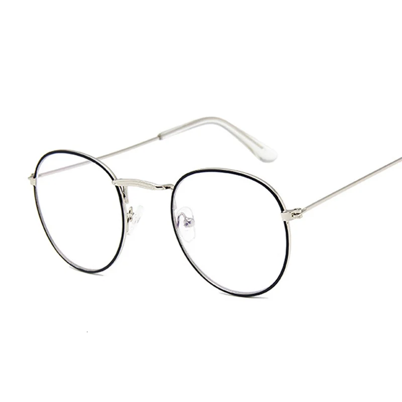 Новые винтажные очки в круглой оправе, женские металлические очки в форме небольшого круга, прозрачные оптические очки, очки с прозрачными линзами, очки Gafas