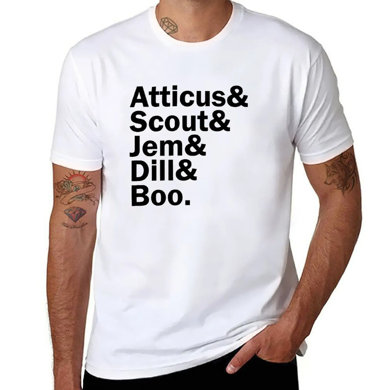 Новые спортивные футболки Atticus &, Scout &, Jem &, Dill &, Boo. Футболка sublime, футболка с короткими рукавами в стиле аниме, мужские