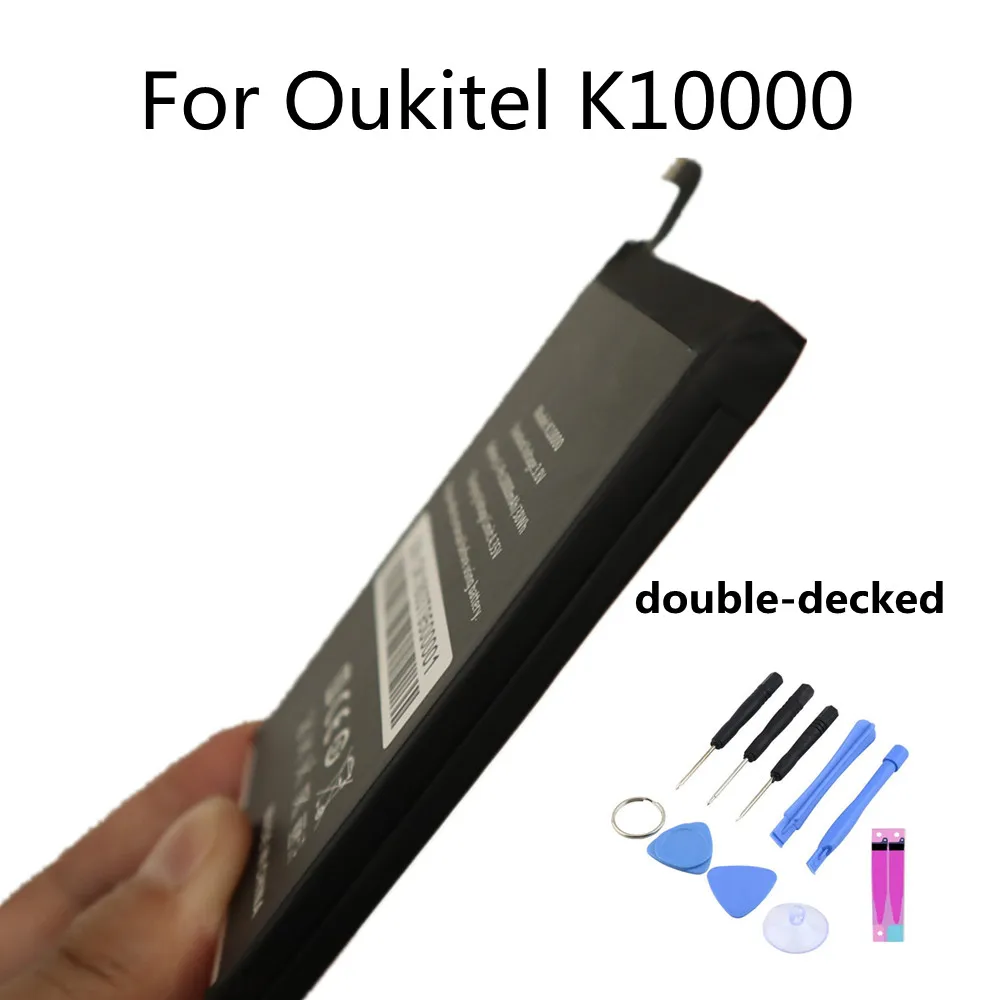 Новый Оригинальный аккумулятор k10000 для телефона Oukitel K10000 Bateria, высококачественные резервные батареи емкостью 10000 мАч + инструменты