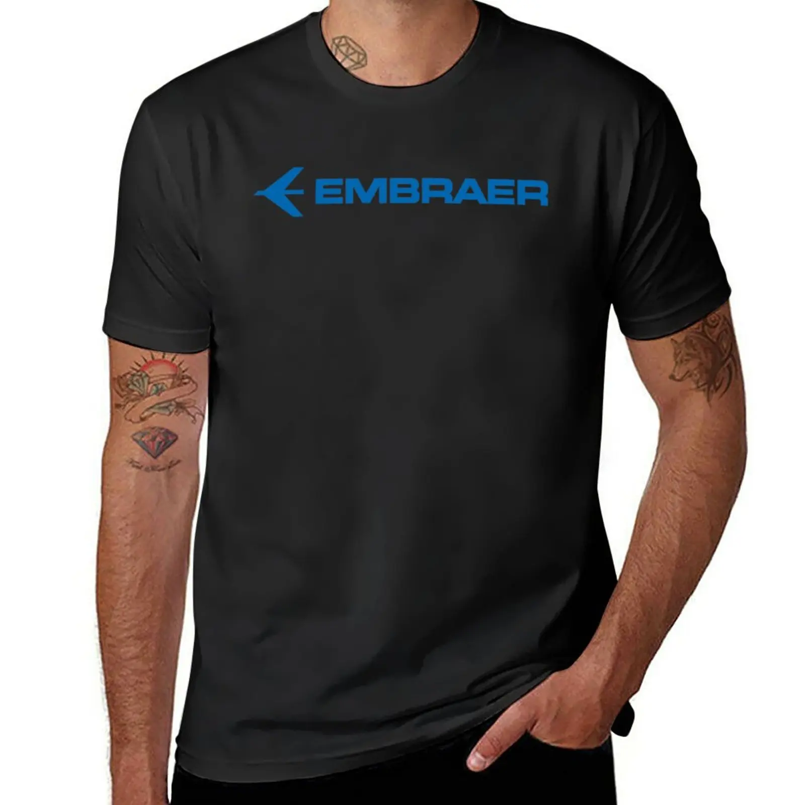 Новый бестселлер - Embraer Merchandise, Незаменимая футболка, топы больших размеров, великолепная футболка, мужские тренировочные рубашки