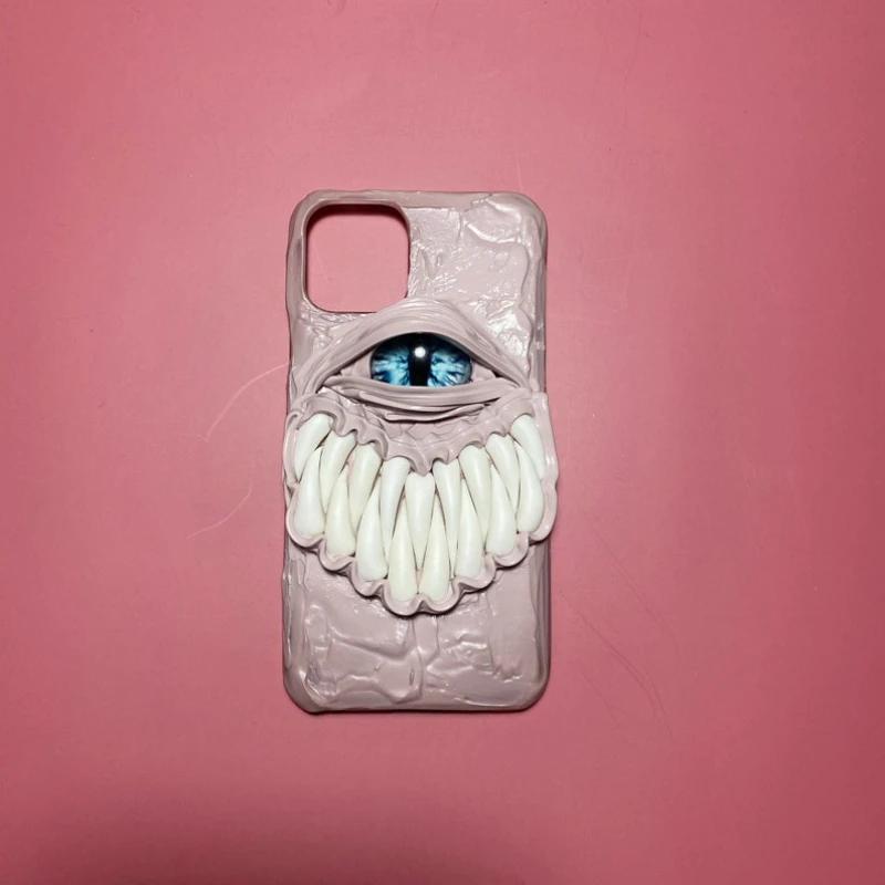Новый розовый готический дизайнерский чехол для телефона decoden 3D horror scary goth на заказ для iphone 14 13 12 11 X Xs Pro Max poco x4gt