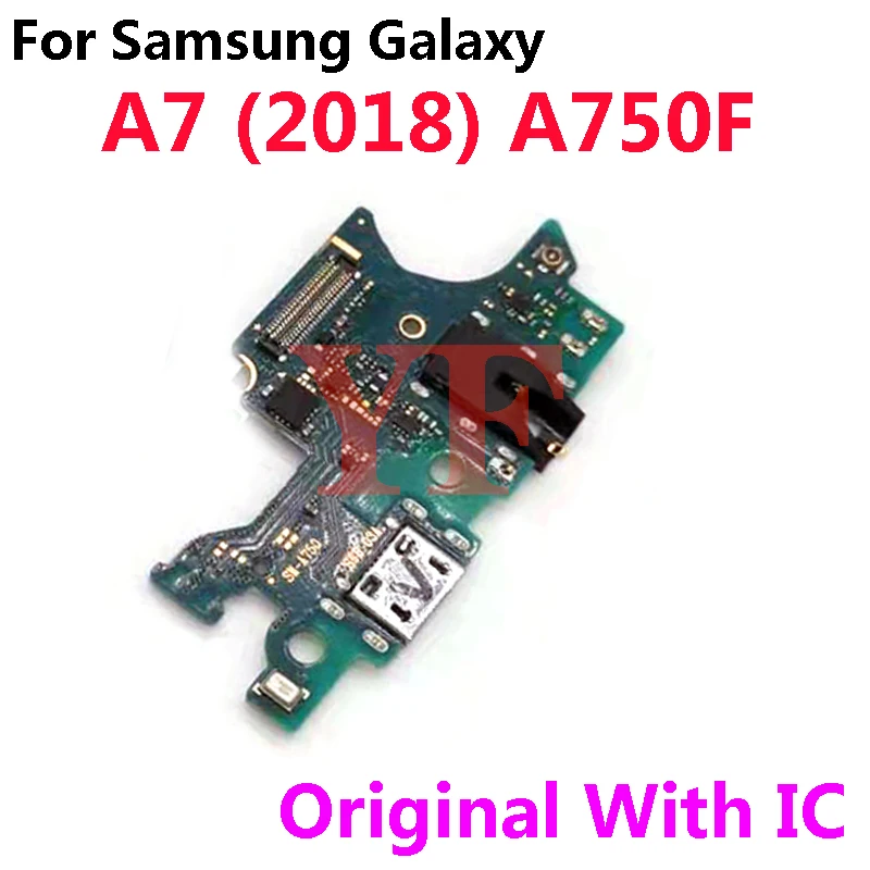 Оригинальный Для Samsung Galaxy A7 A9 2018 A750 A750F A920 A920F USB Порт Зарядное Устройство Док-станция Разъем Зарядная Плата Гибкий Кабель
