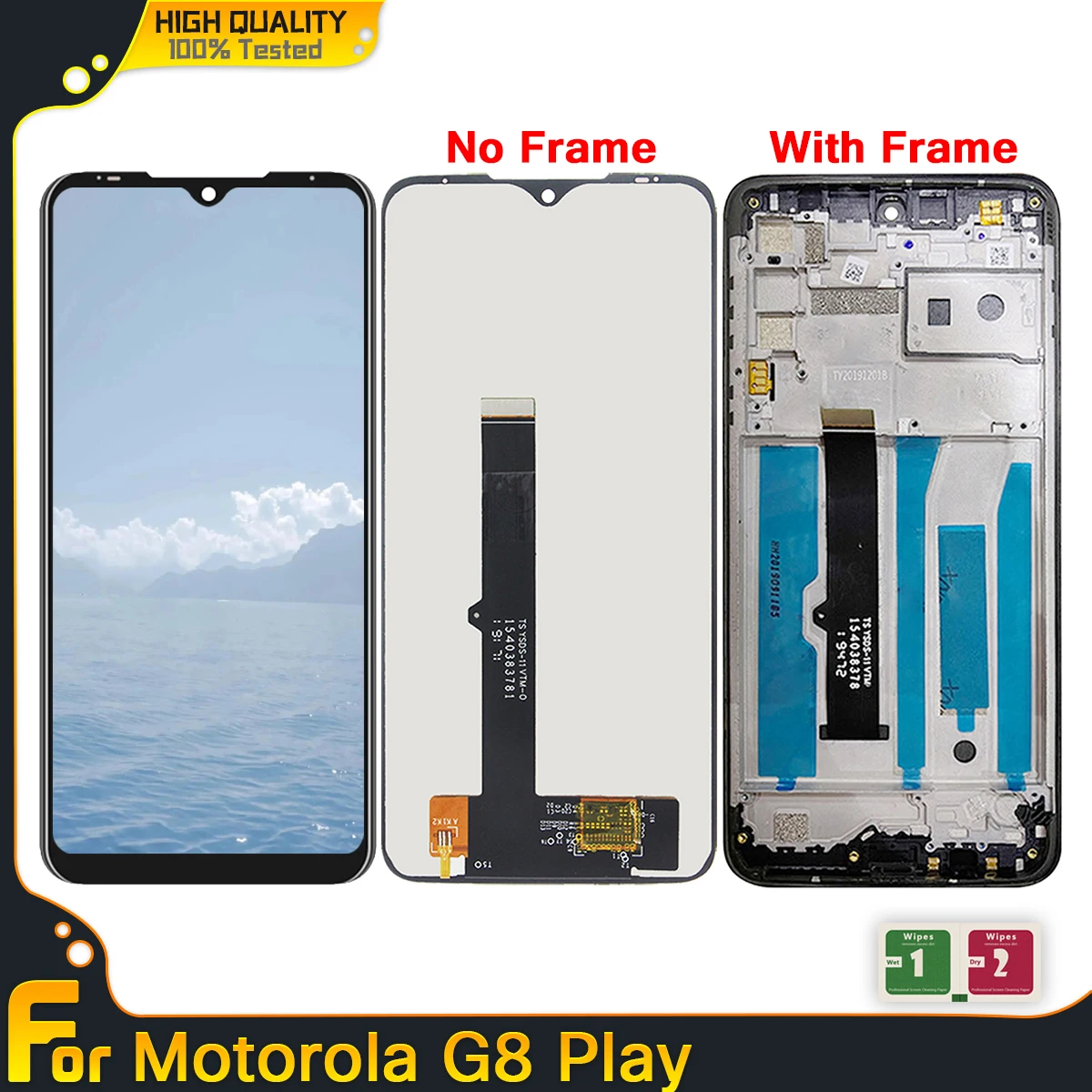 Оригинальный Протестированный ЖК-дисплей Для Motorola G8 Play XT2015 XT2015-2 ЖК-дисплей С Сенсорным Экраном Digiziter В сборе Замена