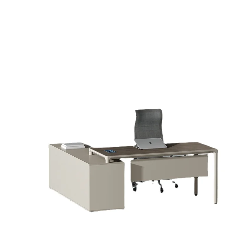 Офисная мебель Менеджер Рабочий стол менеджера Сочетание одного офисного стола и стула Легкий Роскошный рабочий стол босса