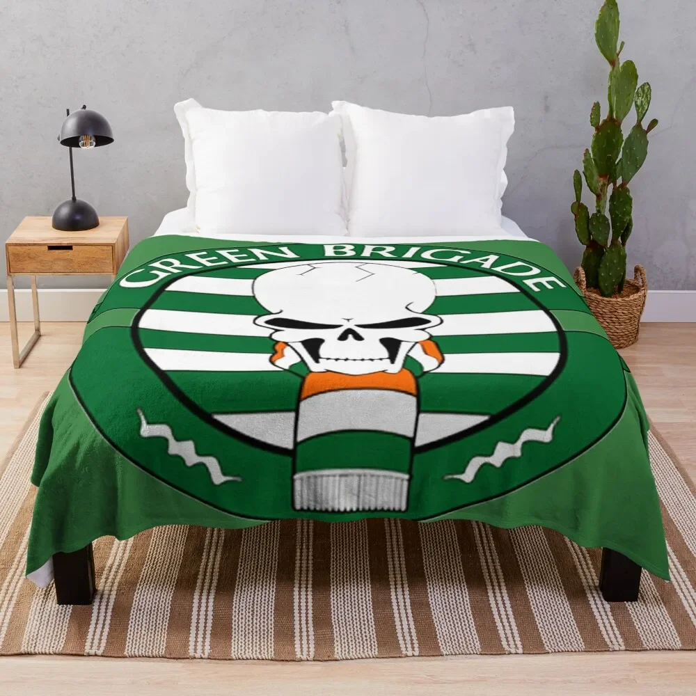 Плед Green Brigade, Мягкий Плюшевый плед, Гигантский диван, Самые мягкие одеяла для среды