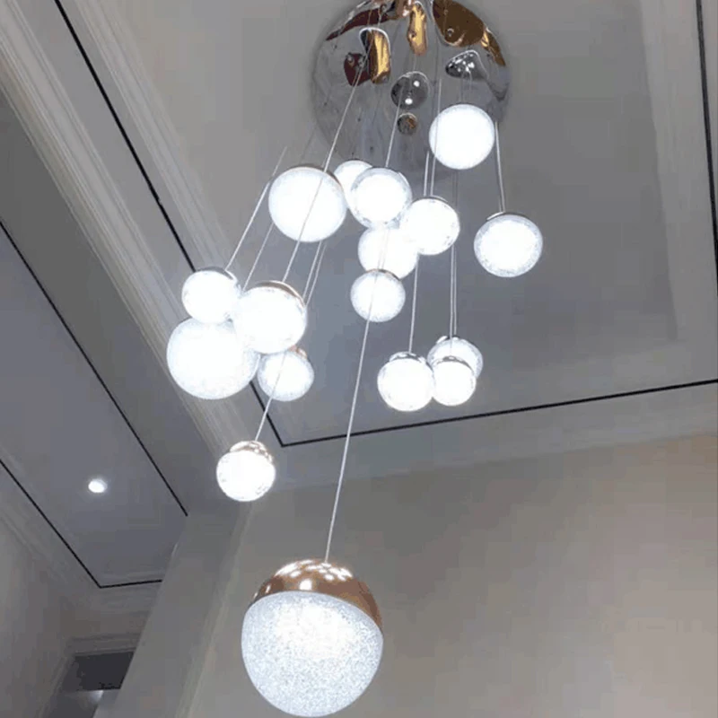 Подвесные светильники Nordic Rstaurant с одной головкой, круглая Прикроватная лампа для спальни, креативный бар, акриловые светодиодные современные подвесные светильники для потолка
