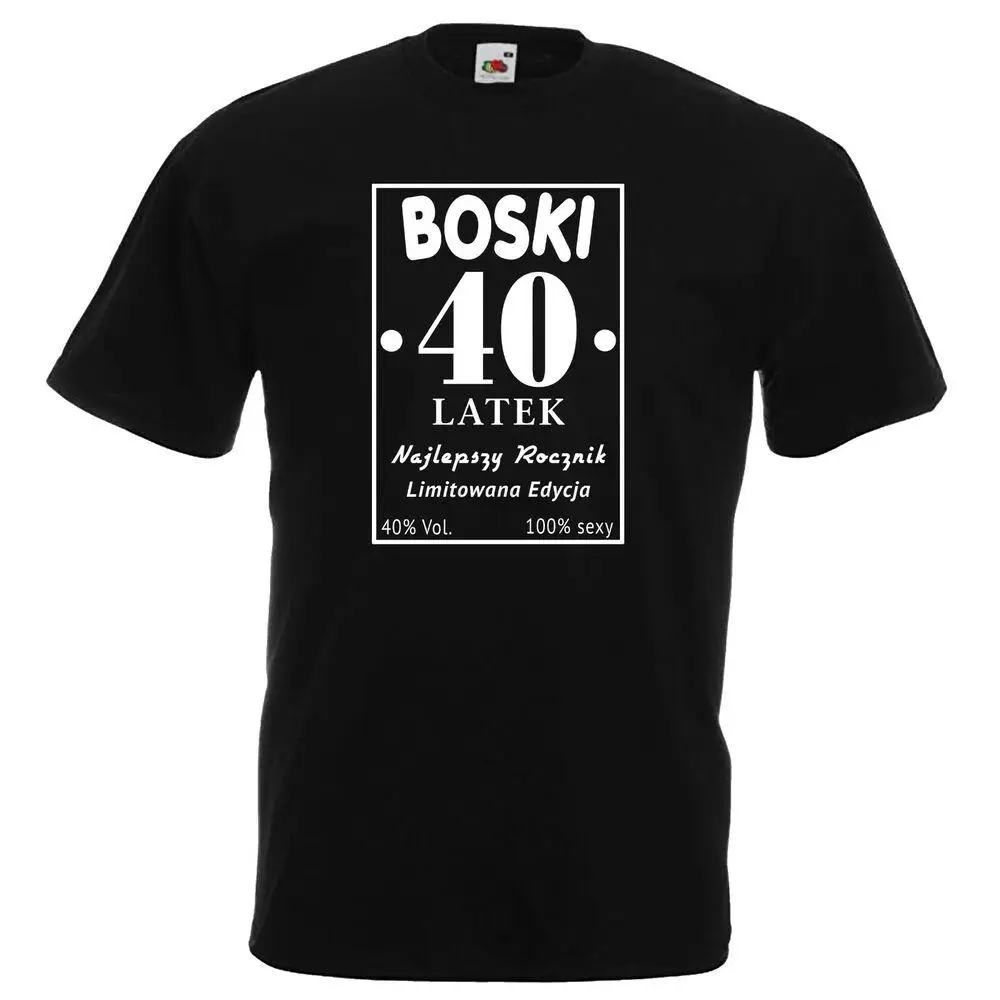 Польская футболка Boski 40-latek 40 lat Koszulka funny Polska prezent 40 urodziny