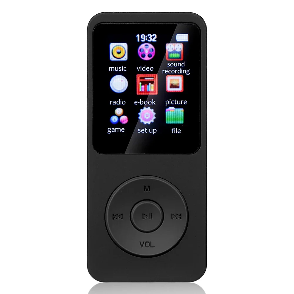 Портативный 1,8-дюймовый цветной экран MP3 MP4 FM Музыкальные плееры, Совместимые с Bluetooth Электронные книги Спортивные товары для детей Подарки