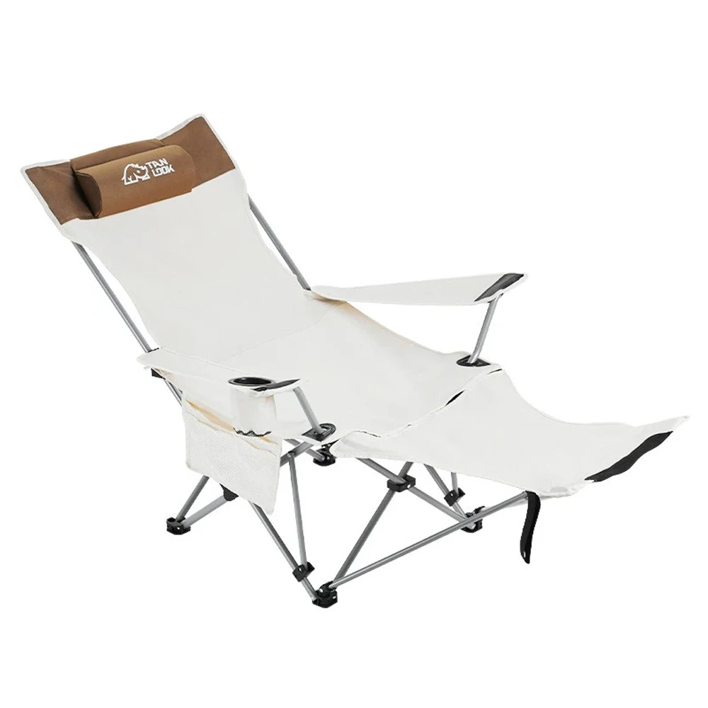 Портативный Складной Походный стул с регулируемой спинкой для сидения и лежания, шезлонг для туристического пикника, Лунный Пляжный стул