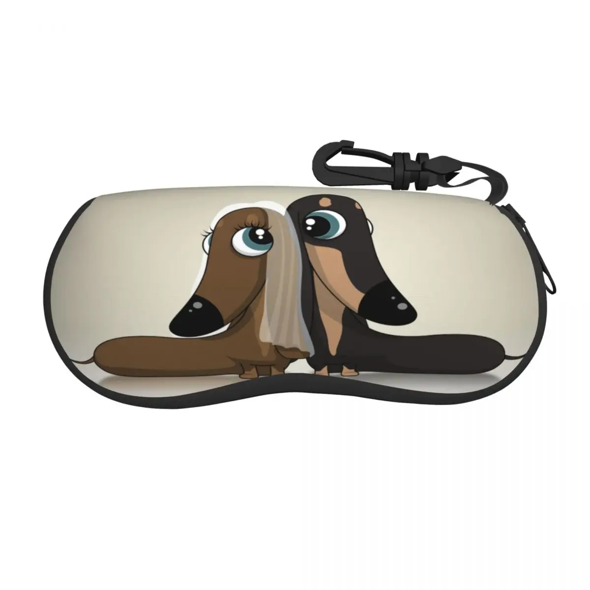 Портативный футляр для очков Солнцезащитные очки для спящего Мопса, мягкий футляр для очков с застежкой-шнуром, футляр для очков на молнии