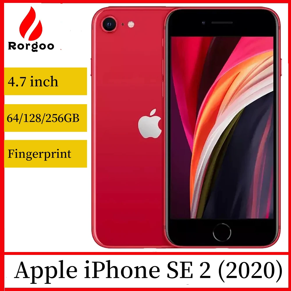Разблокируйте Оригинальный Apple iPhone SE 2020 se2 A13 3G RAM 64/128/256 ГБ ROM Hexa Core Телефон 1821 мАч Смартфон 4,7-дюймовый Мобильный телефон