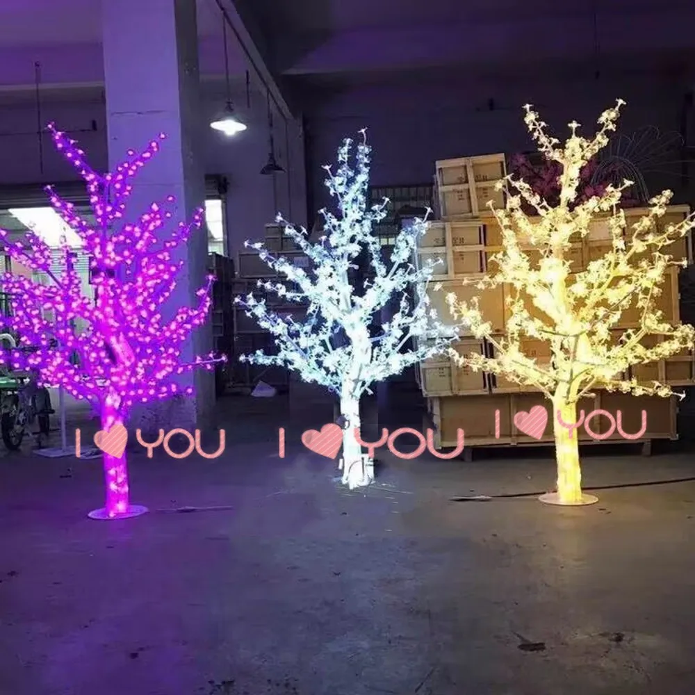 Светодиодный Рождественский светильник Вишневое дерево 480/576 шт. Светодиодные лампы высотой 1,5 м / 5 футов для внутреннего или наружного использования