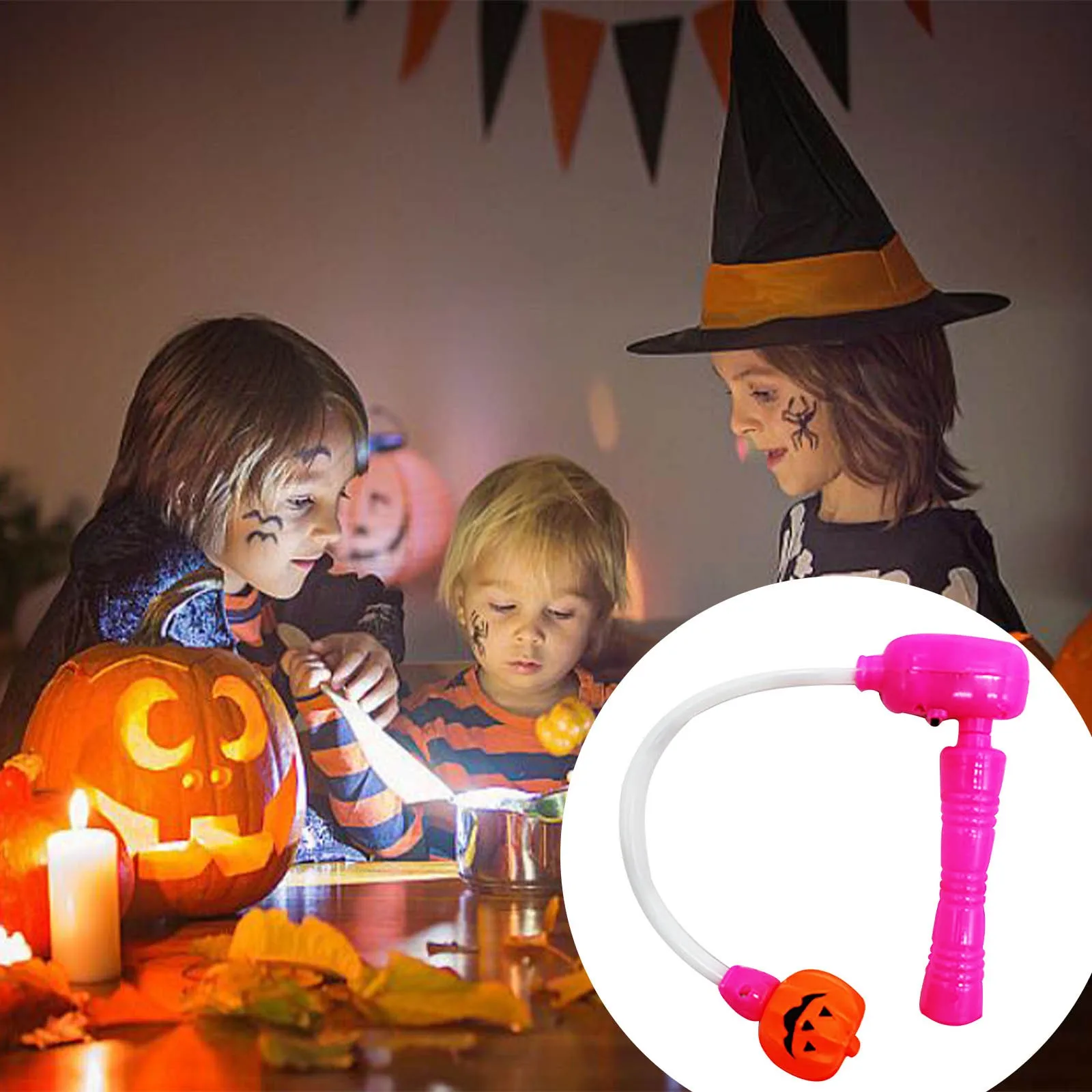 Светящаяся тыквенная лампа для Хэллоуина, Трясущаяся палка, бросающая палку со звуком, Фестивальный реквизит, детские игрушки, Тыква с подсветкой.