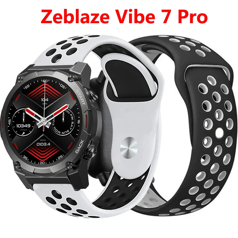 Силиконовый Ремешок для Zeblaze Vibe 7 Pro Сменный Ремешок для Спортивных Часов Браслет для Zeblaze Vibe 7 Lite Браслет Водонепроницаемый