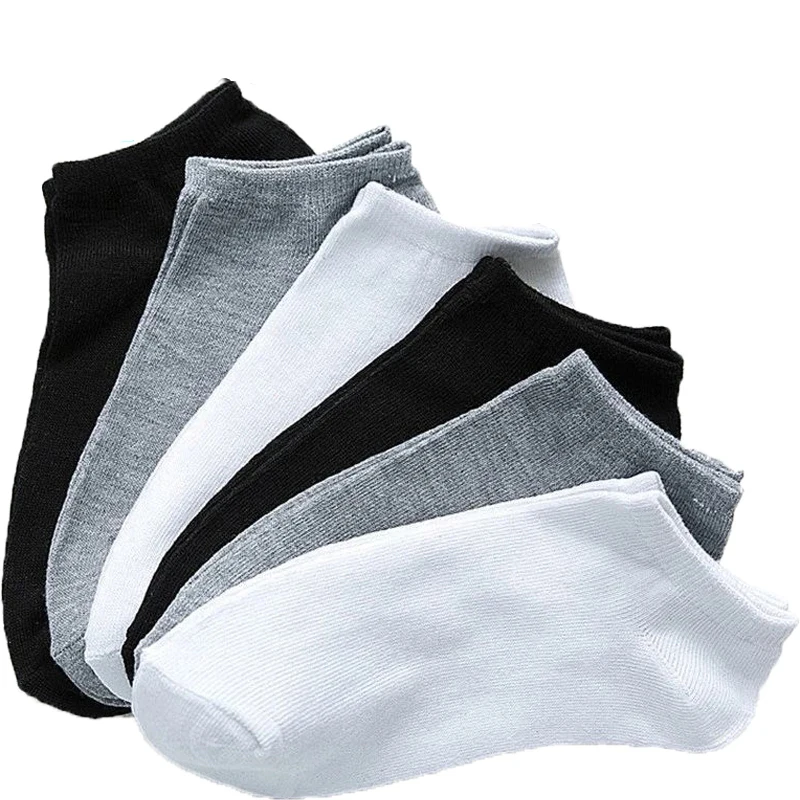 Спортивные Носки С Глубоким Вырезом Мужские Черные Белые Деловые Носки-Лодочки Sox Силиконовые Нескользящие Лодыжки Мужские Дышащие Невидимые Короткие Носки Sokken