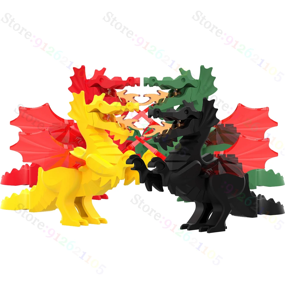 Средневековый Дракон, Обучающие строительные блоки, сборные фигурки, мини-игрушки, Рождественский подарок для детей DY501-DY504