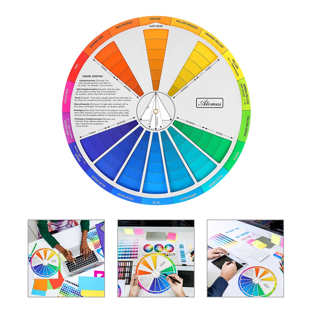 Стандартная цветовая карта, обучающее руководство по смешиванию красок, Инструментальный круг для обучения рисованию на уроках макияжа Small