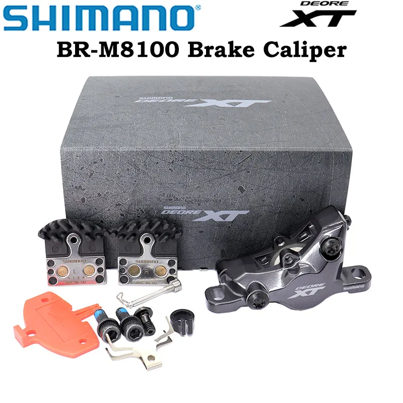 Суппорт дискового тормоза Shimano XT BR M8100 BR-M8100 MTB с оригинальной коробкой тормозных колодок из смолы G05A или металла J04C