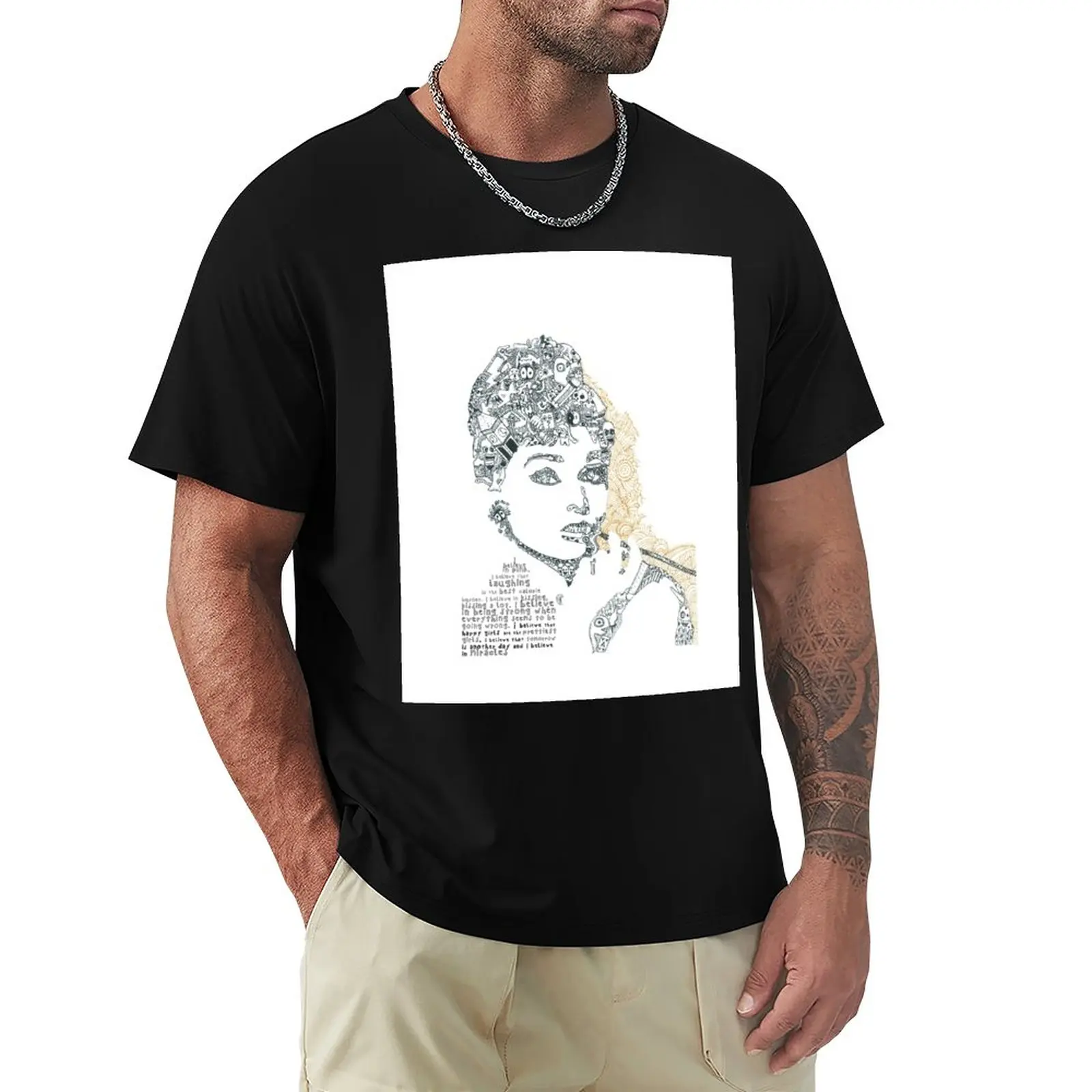 Топы с Одри Хепберн, футболки оверсайз, футболки для мальчиков, винтажная одежда, мужские футболки с длинным рукавом