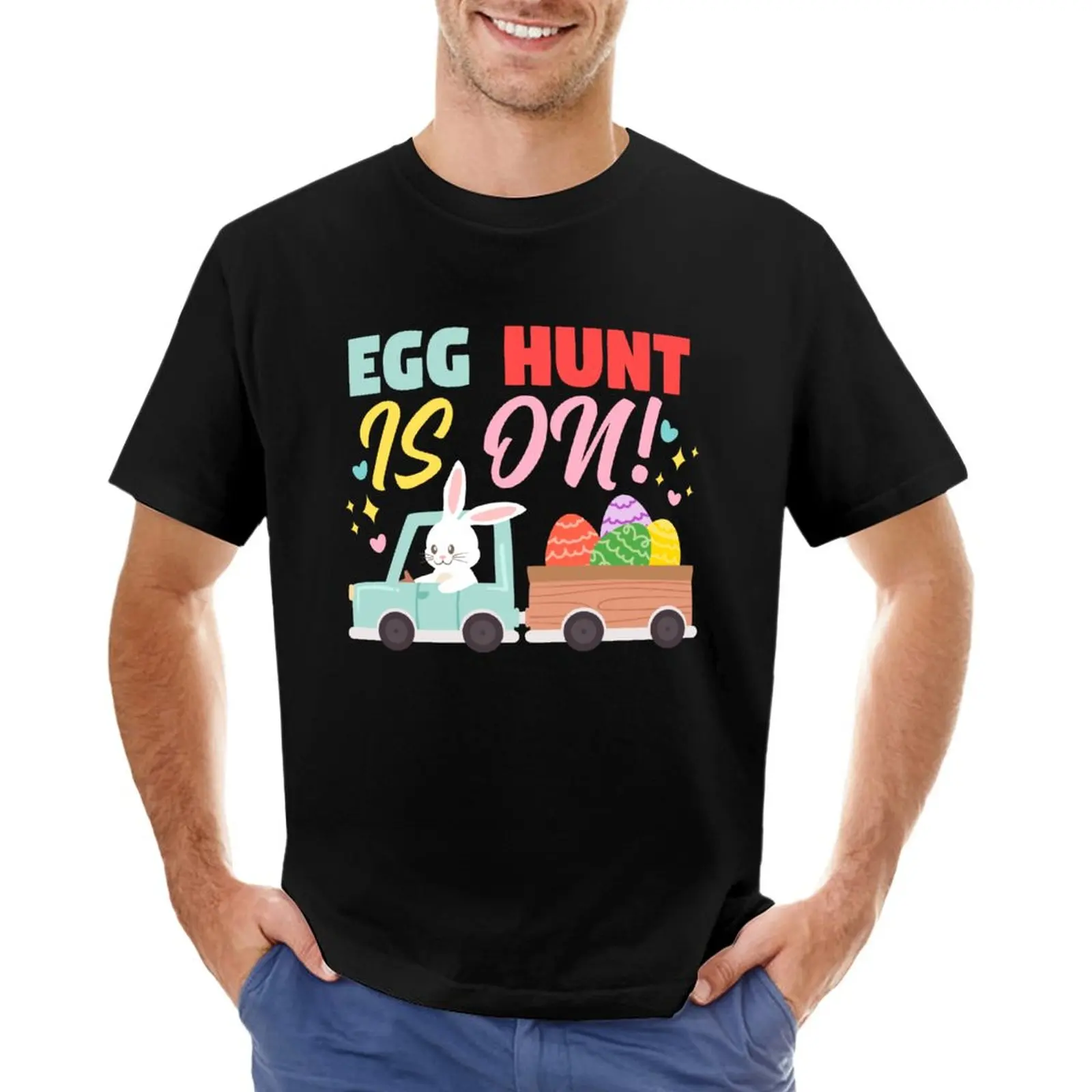 Футболка Funny Egg Hunt is On easter squad, быстросохнущая футболка с коротким рукавом для мальчиков, белые футболки, приталенные футболки для мужчин