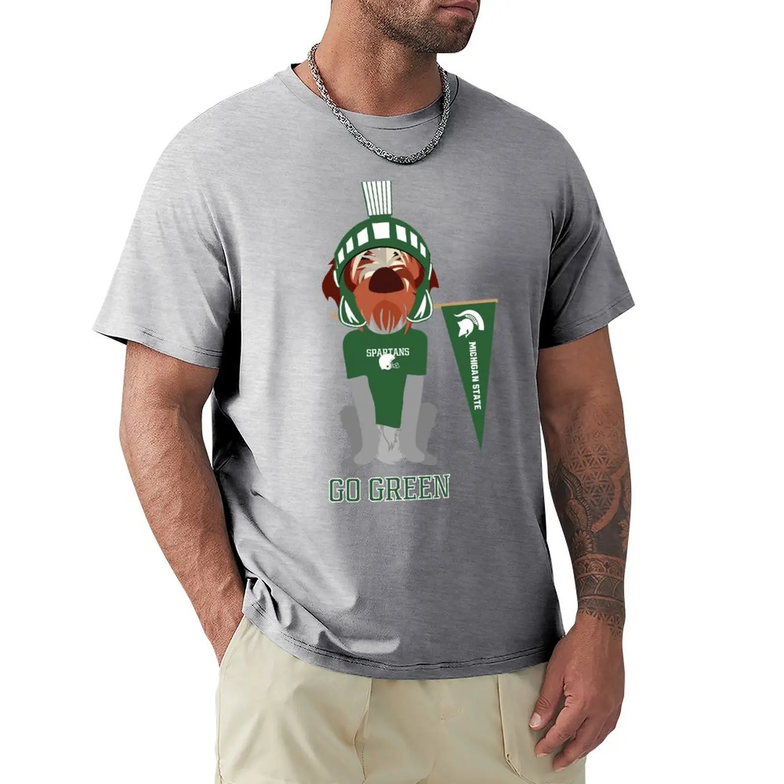 Футболка GO GREEN, футболки для тяжеловесов, винтажная одежда, футболки для тяжеловесов для мужчин