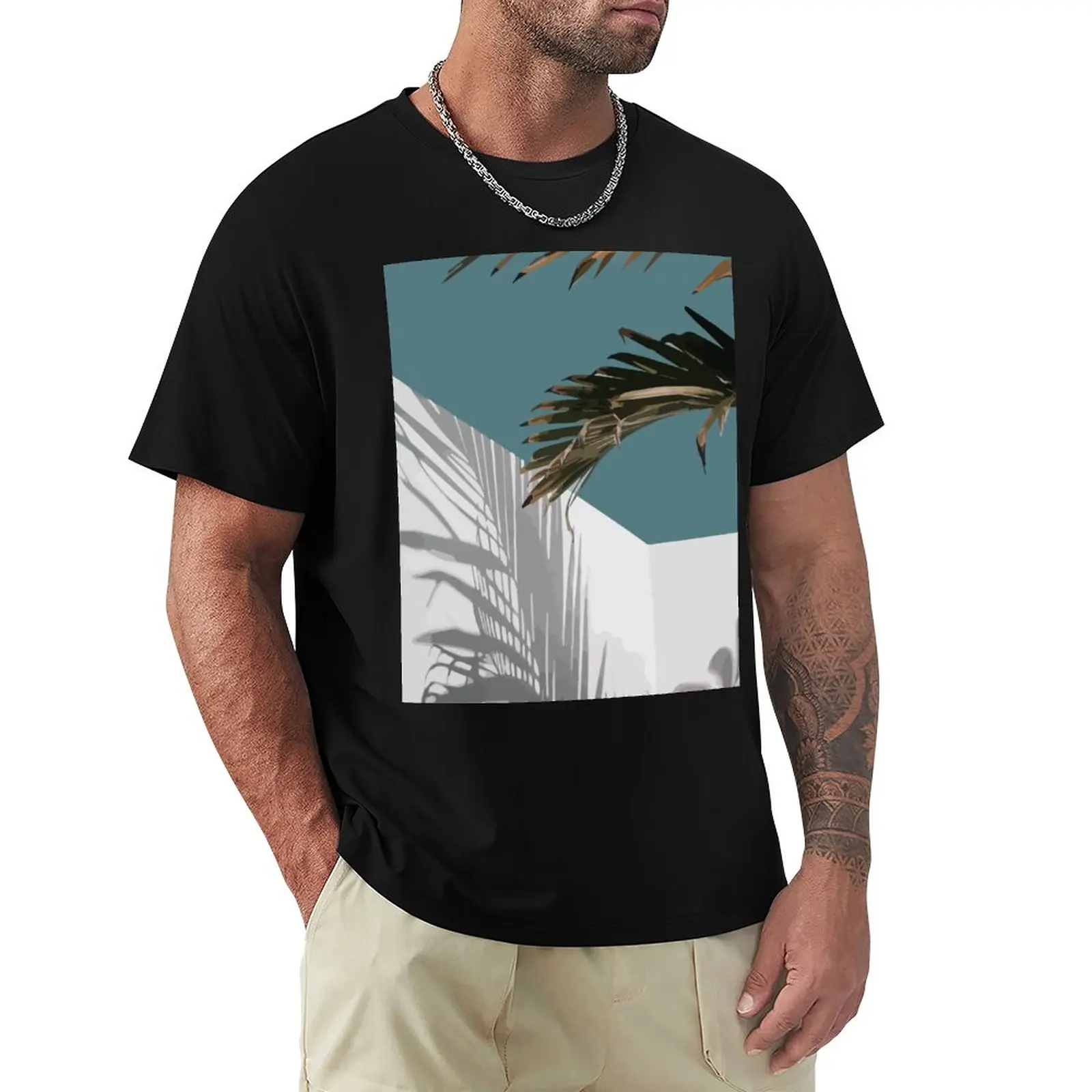 Футболка Palms Vacay, футболка с животным принтом для мальчиков, футболки на заказ, топы больших размеров, мужские футболки