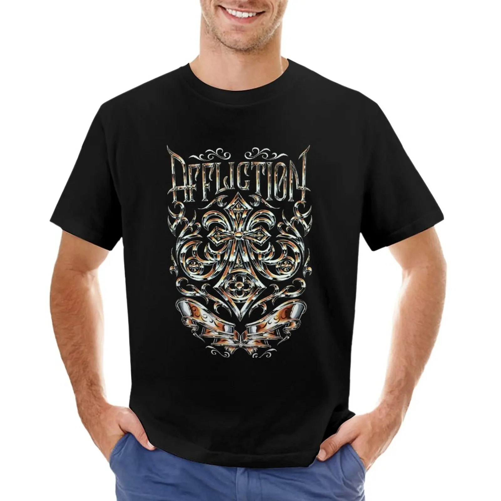 Футболка affliction, черная футболка, футболка на заказ, аниме, облегающие футболки для мужчин