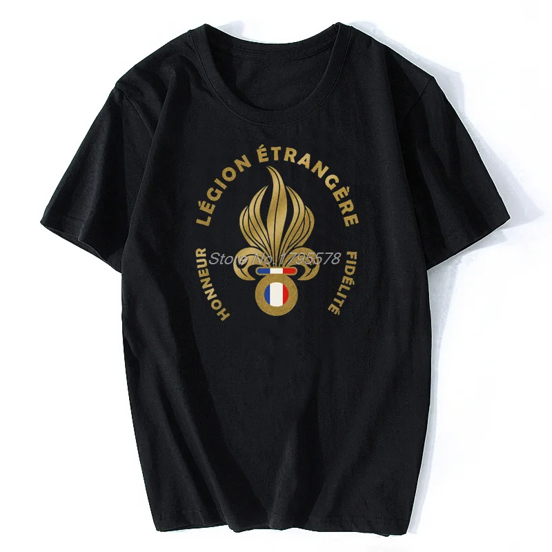 Футболка с логотипом французского иностранного полка Legion Etrangere Granate, Летняя футболка, мужские хлопковые футболки, топы, уличная одежда в стиле Харадзюку