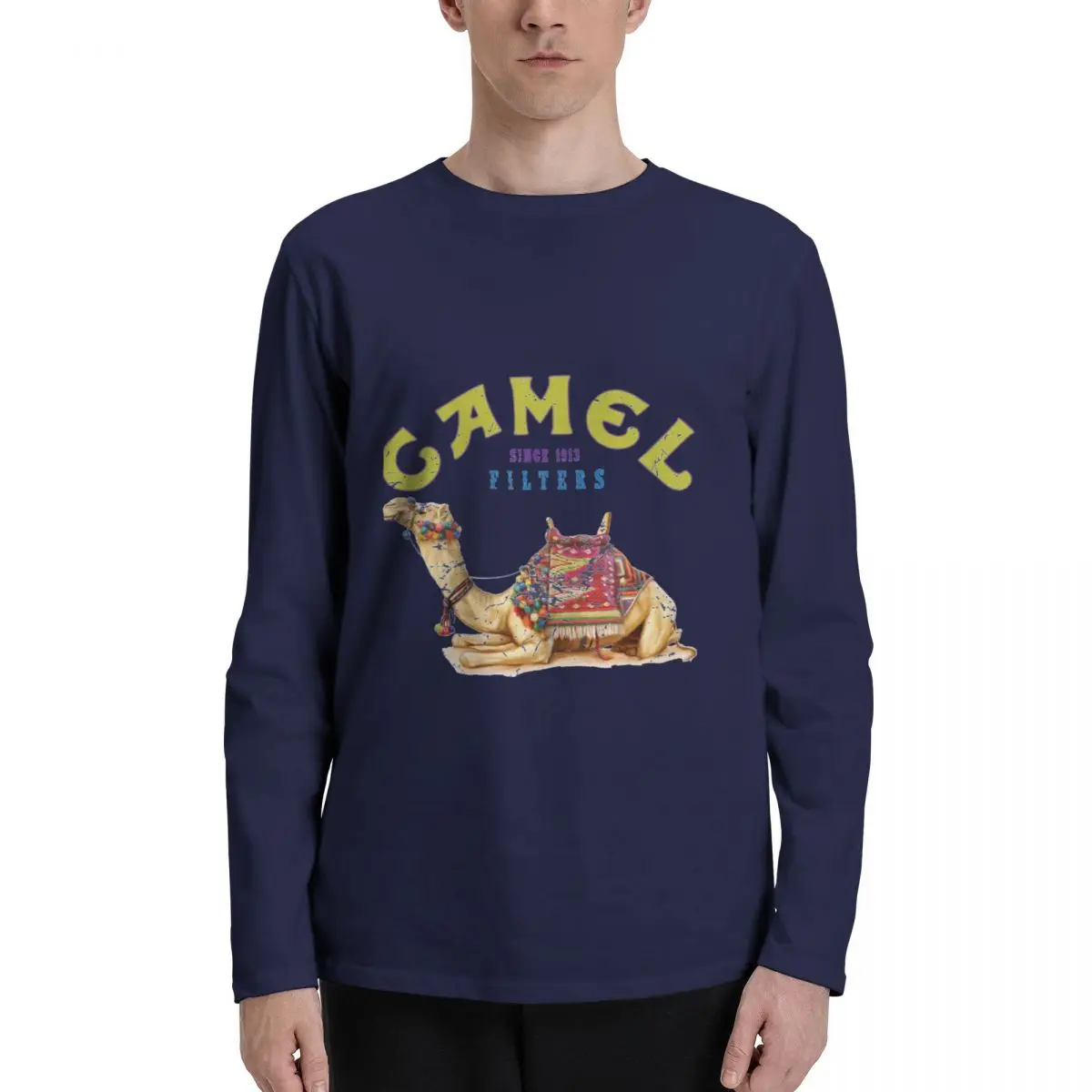 Футболки с длинными рукавами от Dromadary Camel Crush Cigarette Joe Camel Design, одежда kawaii, милая одежда, дизайнерские футболки для мужчин