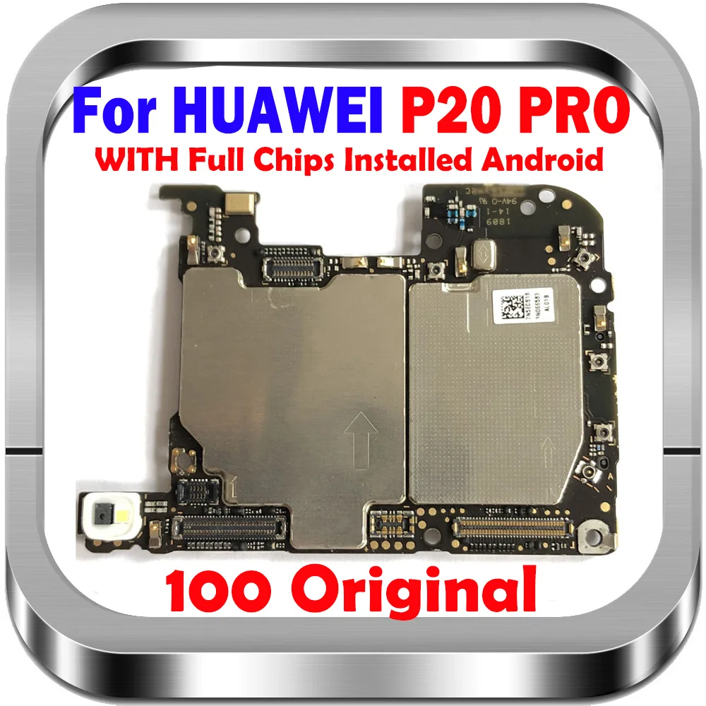 Хорошая Рабочая материнская плата Для HUAWEI P20 Pro, 100% Разблокированная Логическая плата 64 ГБ 128 ГБ Для материнской платы Huawei P20 Pro С Полноценными Чипами