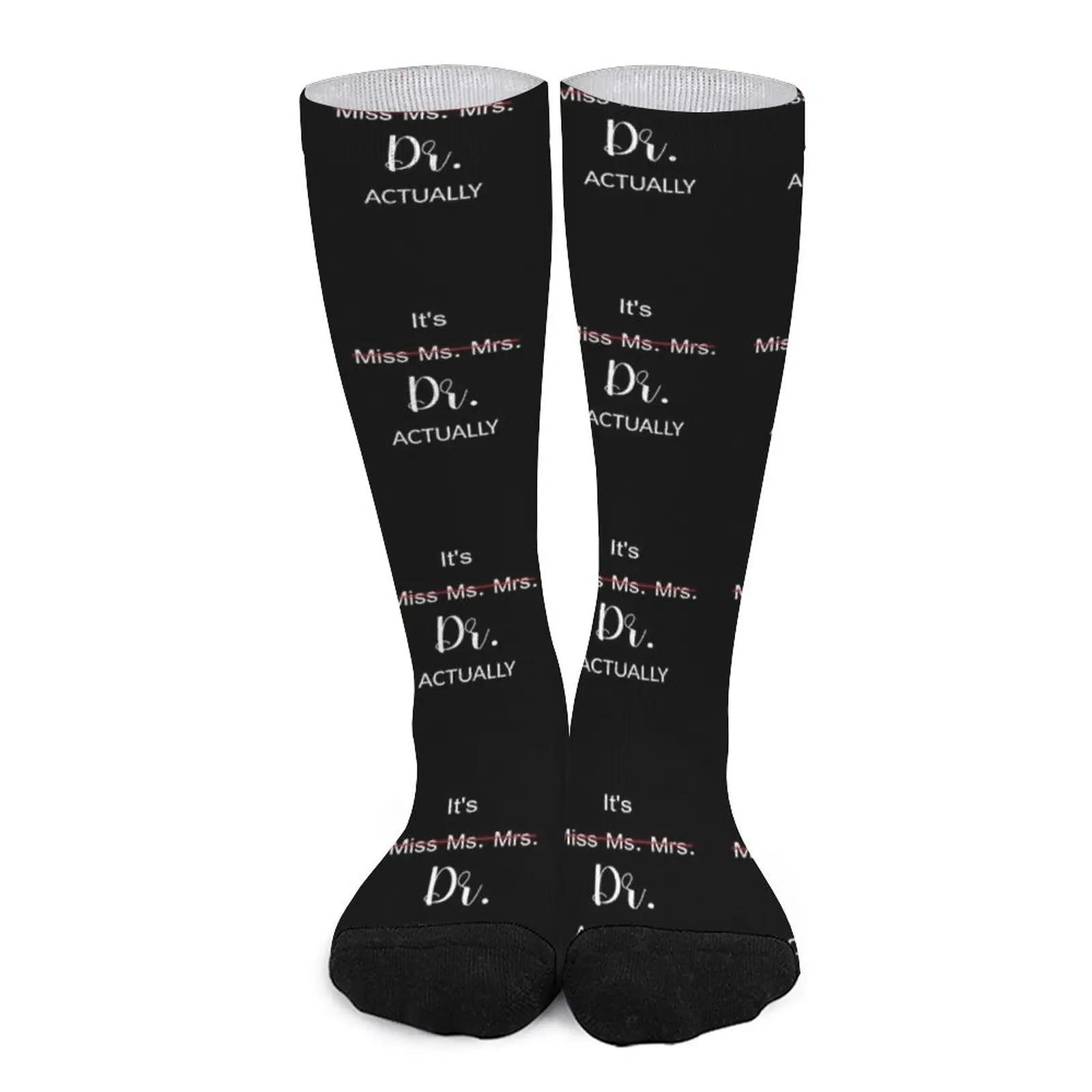 Это мисс Мисс Миссис доктор На самом деле доктор философии Выпускной Доктор Забавный Подарок Носки Комплект носков движущиеся чулки