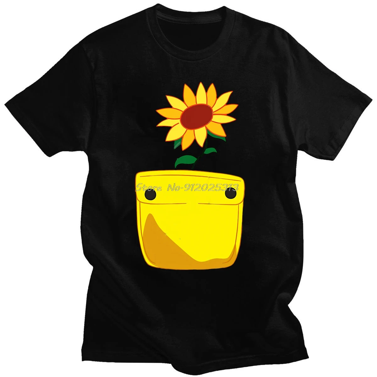 Японское аниме Чудо-яйцо, Приоритетная карманная футболка с цветком Солнца, Мужская женская модная футболка в повседневном стиле, мужская креативность, короткий рукав