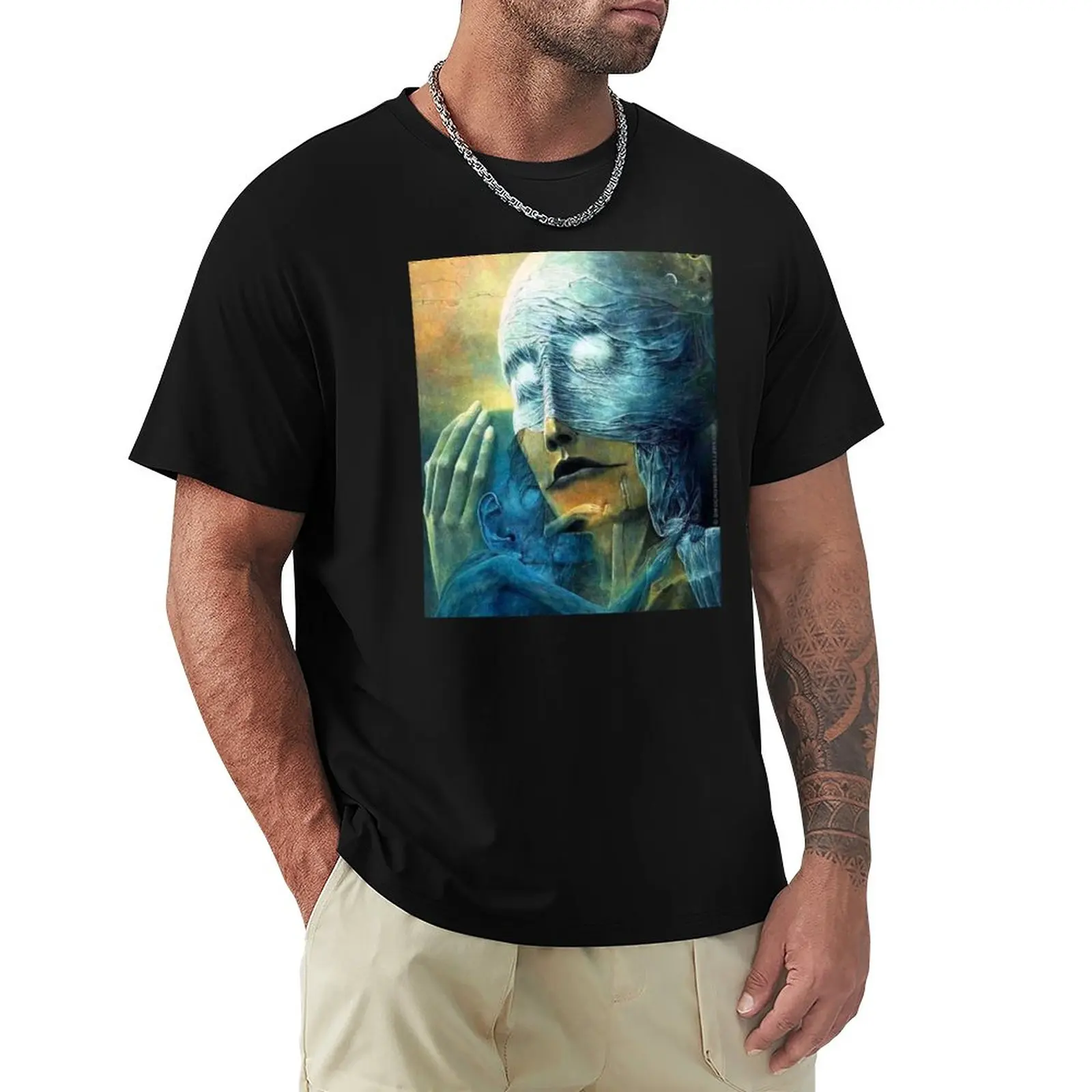 футболка beksinski для мальчика, винтажная одежда по индивидуальному заказу, мужская одежда